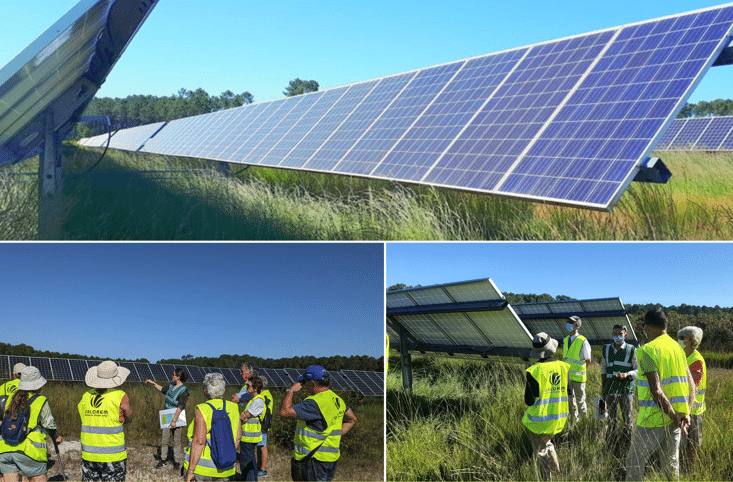 Visite du site photovoltaïque de Brach