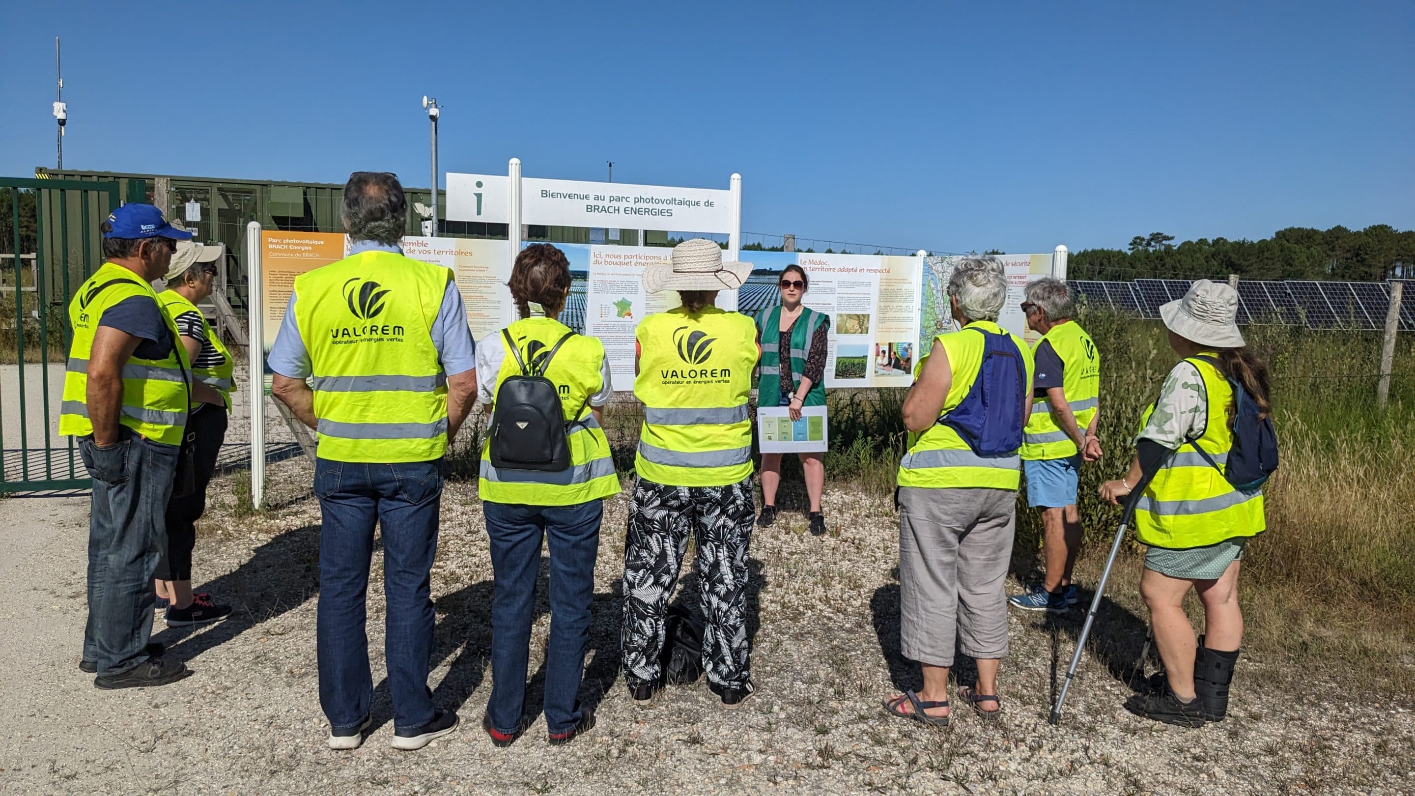Visite du site photovoltaïque de Brach