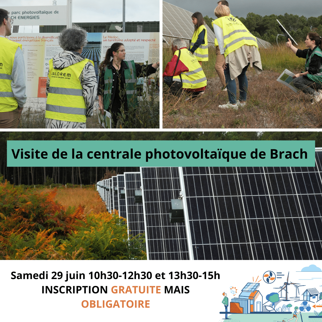 Visite de la centrale photovoltaïque de Brach