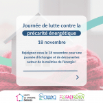Journée de la lutte contre la précarité énergétique – 18 novembre 2025